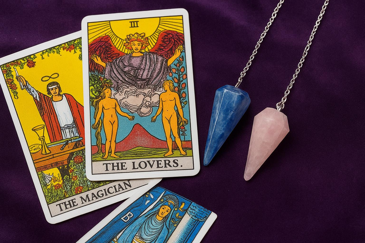 Witchy Corner, Tarot Cards & Crystal Pendulums