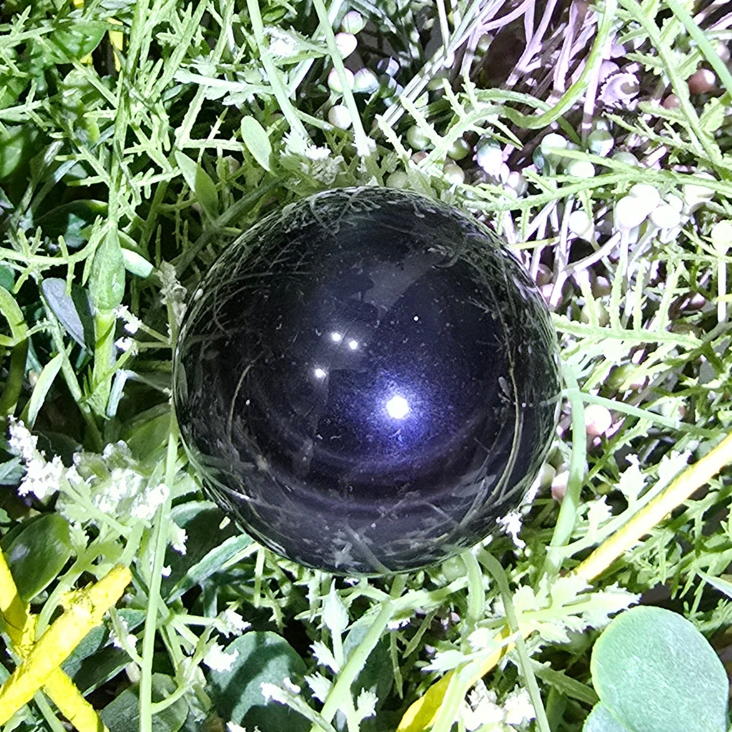 Rainbow Obsidian sphere