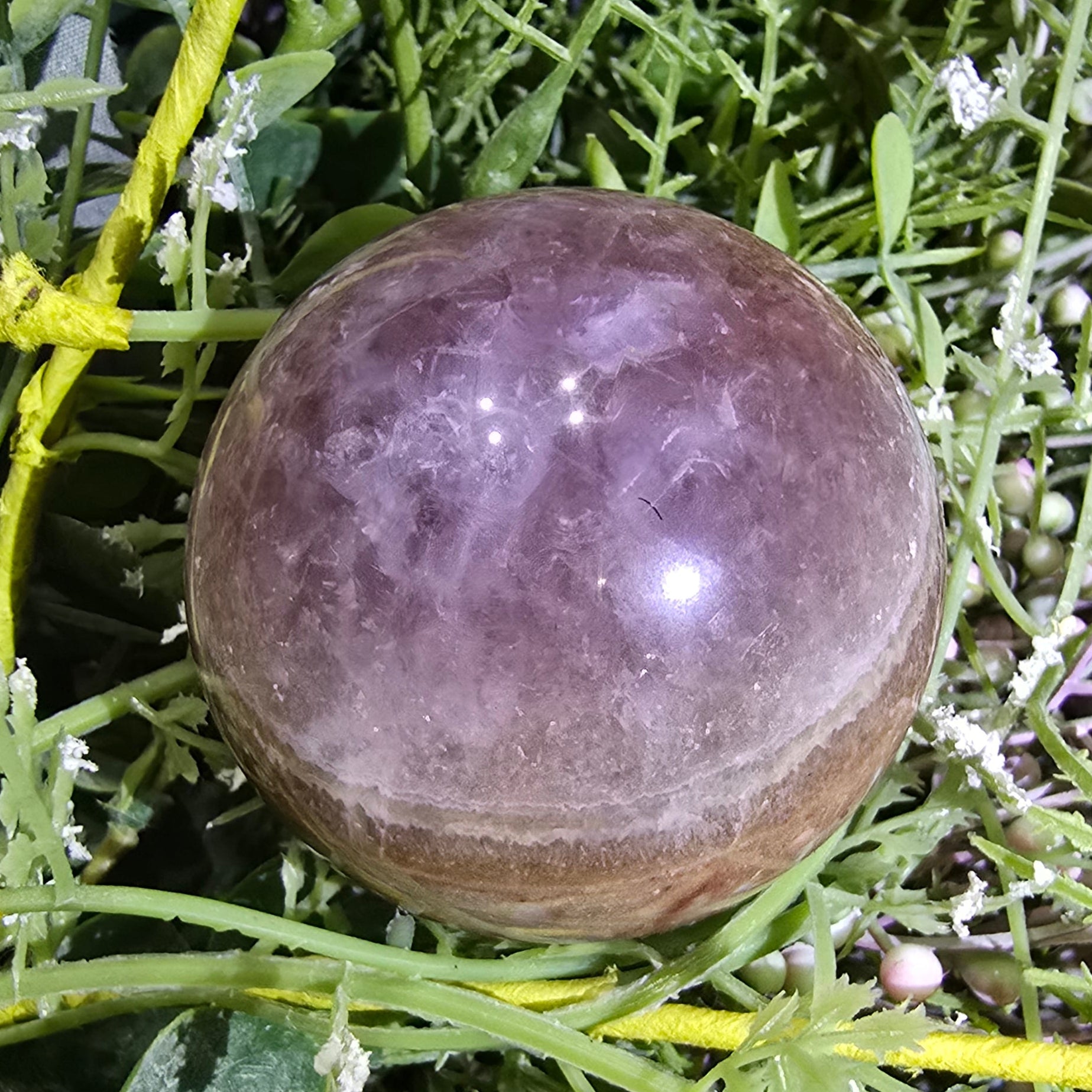 Amethyst Agate Sphere