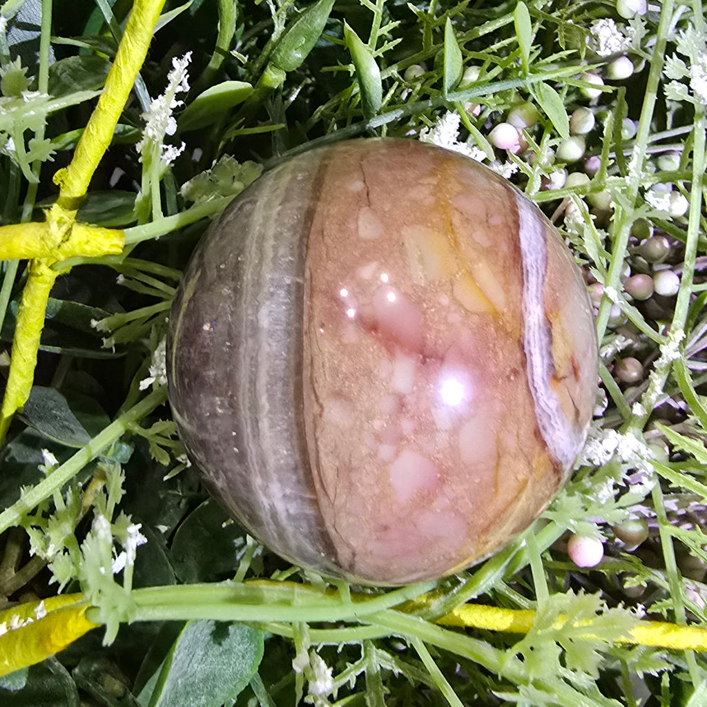 Amethyst Agate Sphere