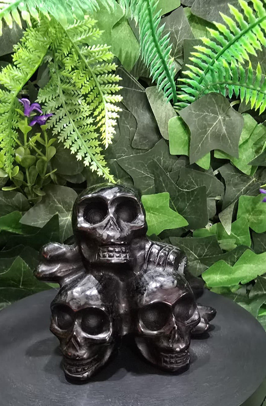 Black obsidian Skull Mountain