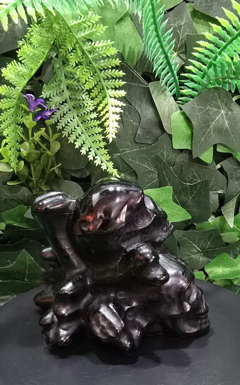 Black obsidian Skull Mountain