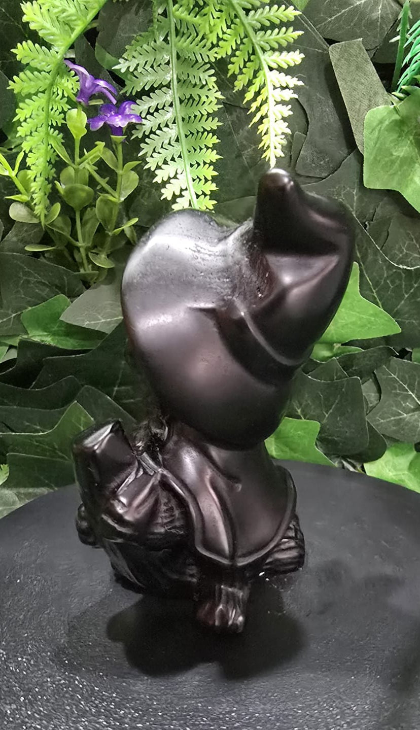 Black Obsidian Witch Cat