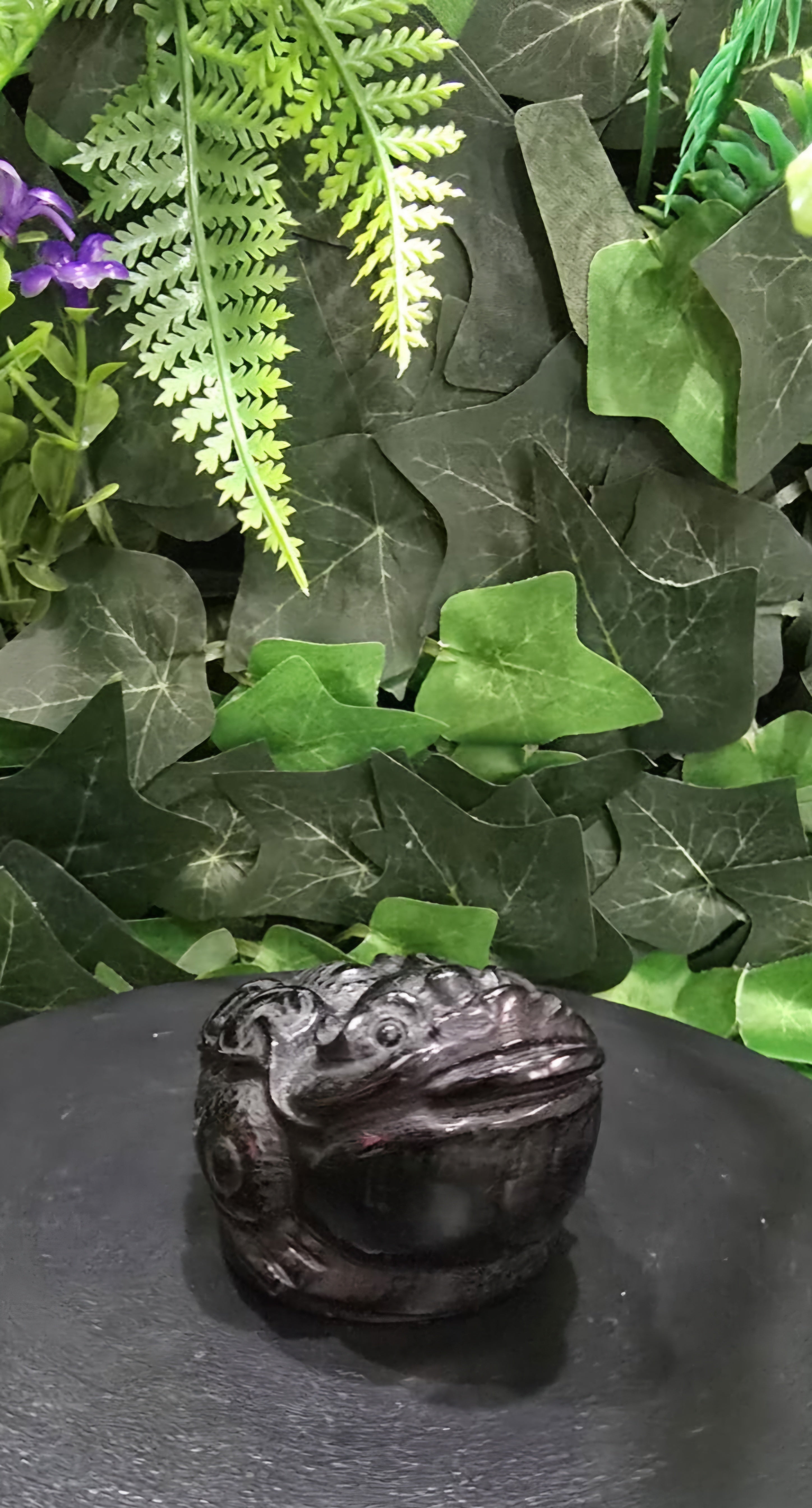 Black Obsidian Money Toad