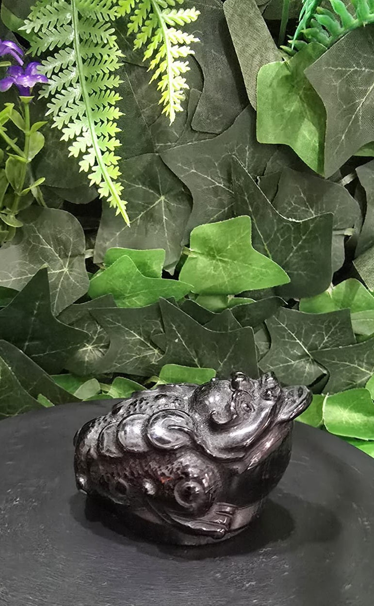 Black Obsidian Money Toad