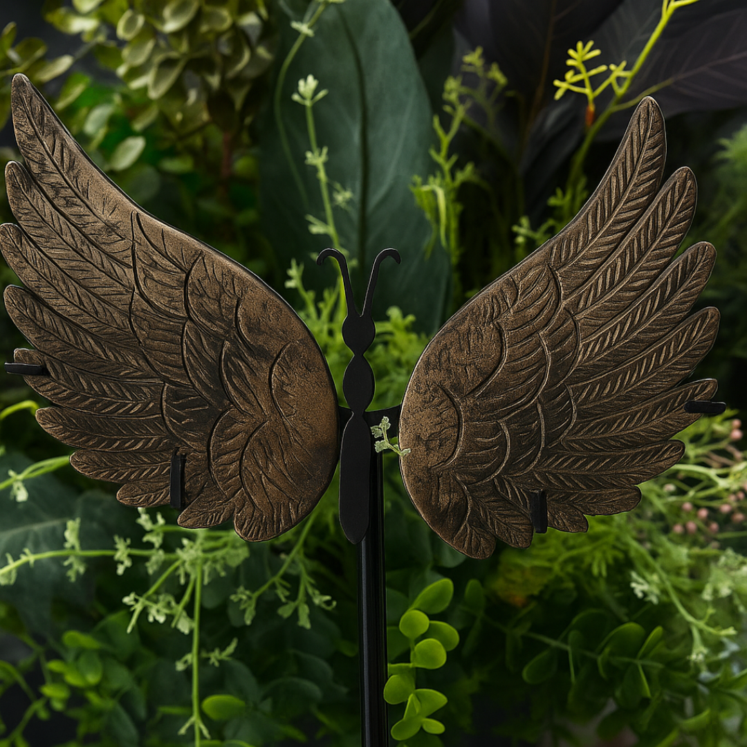 Pyrite Crystal Wings Carving