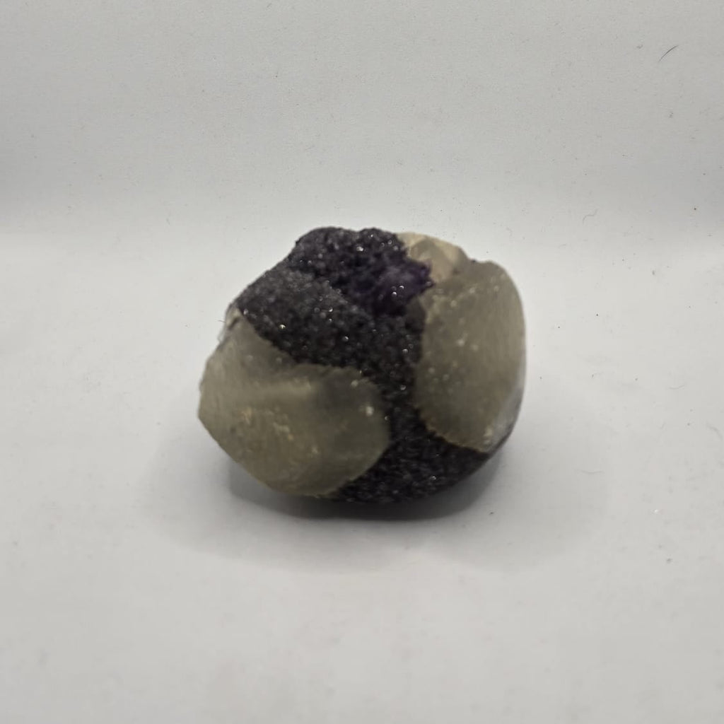 Amethyst Cupcake specimen with calcite