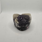 Amethyst Cupcake specimen with calcite