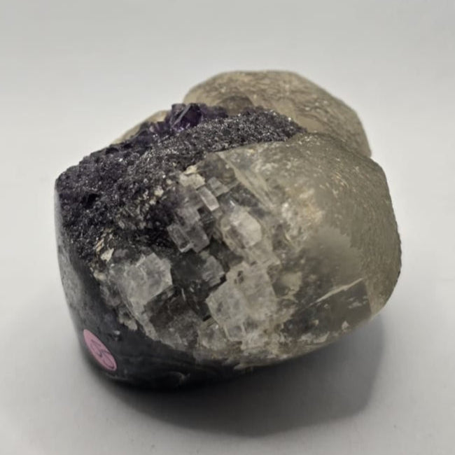 Amethyst Cupcake specimen with calcite