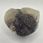 Amethyst Cupcake specimen with calcite