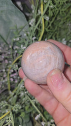 Peach moonstone sphere
