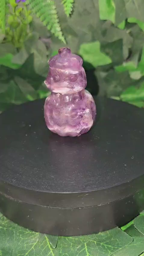 Amethyst creepy pumpkin