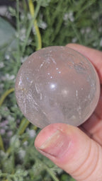 Clear quartz sphere